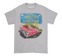 Rock Off Trade – T-shirt Bruce Springsteen Pink Cadillac – Adulte L – Gris chiné