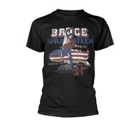Bruce Springsteen 'Tour 84-85' (Schwarz) Unisex T-Shirt - XXL