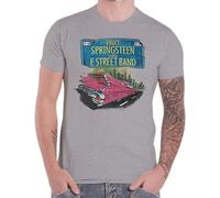 Bruce Springsteen Tričko Pink Cadillac Unisexe Gris chiné S