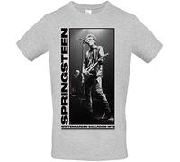 Bruce Springsteen Wintergarden Photo Homme T-Shirt Manches Courtes Gris chiné XXL