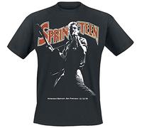 Bruce Springsteen Winterland Ballroom Singing Homme T-Shirt Noir L 100% Coton Régulier