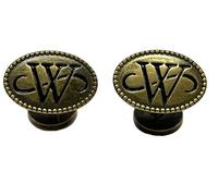Bruce Wayne Boutons de manchette Batman en laiton Doré antique, doré vieilli, taille unique