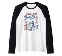 Bruce's Gym Boxe MMA Retro Design pour Le nom Bruce Manche Raglan