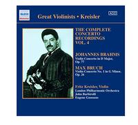 Bruch / Brahms – Concertos pour violon (Kreiseler, LPO, Barbirolli) – NAXOS – Import