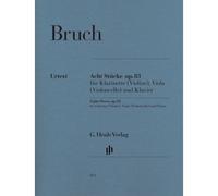 Pièces (8) Opus 83 --- Clarinette(ou Violin)/Alto(ouVioloncelle)/Piano