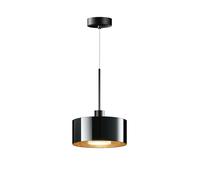 Bruck Cantara Glas 190 AC S Pendelleuchte, noir / verre noir-gold