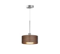 Bruck Cantara NAT 200 AC S Pendelleuchte, chrome mat / abat-jour foncé