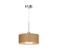 Bruck Cantara NAT 300 AC S Pendelleuchte, chrome / abat-jour brillant