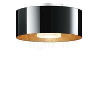 Bruck Cantara Plafonnier LED noir/doré - ø30 cm - 2.700 K Ce luminaire comporte des modules à LED prémontés de classes énergétiques A A++, A+, A