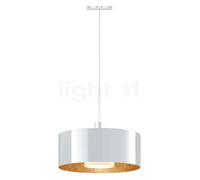 Bruck Cantara Suspension LED pour All-in Rail, blanc/verre blanc/doré - 30 cm Ce luminaire comporte des modules à LED prémontés de classes énergétiques A A++, A+, A