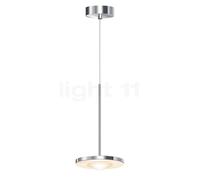 Bruck Euclid Suspension LED chrome brillant - dim to warm Ce luminaire comporte des modules à LED prémontés de classes énergétiques A A++, A+, A