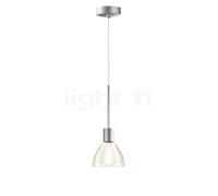 Bruck Silva Suspension LED - ø11 cm chrome mat, verre fumé Ce luminaire comporte des modules à LED prémontés de classes énergétiques A A++, A+, A