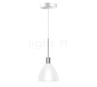 Bruck Silva Suspension LED basse tension - ø16 cm chrome brillant/verre blanc Ce luminaire comporte des modules à LED prémontés de classes énergétiques A A++, A+, A