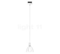 Bruck Silva Suspension LED pour Duolare Rail - ø11 cm blanc - verre translucide clair/opale Ce luminaire comporte des modules à LED prémontés de classes énergétiques A A++, A+, A