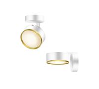 Bruck Tuto II Strahler/Spot, blanc / gold