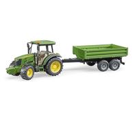 bruder 02108 - John Deere 5115 M avec remorque à ridelles - 1:16 Jouet, Ferme, Agriculture, Tracteur, Tracteur, Bulldog, Véhicule Remorque, Camion-benne