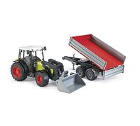 Bruder 02112 Claas Nectis 267 F With Frontloader And Trailer