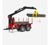 - Remorque forestiere avec chargeur, rondins de bois inclus - 46,5 cm