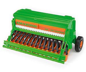 bruder 02330 - Semoir Amazone | Trémie à semences rechargeable, remorque pour tracteur, jouets de ferme, échelle 1:16