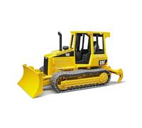 bruder 02443 - Bouteur sur chenilles Cat avec adaptateur arrière - 1:16 Véhicule de chantier, Chantier, Machine de construction, Bulldozer, Jouet