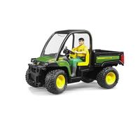 bruder 02490 - John Deere Gator XUV 855D avec chauffeur - 1:16 Véhicules, Agriculture, Forêt, Ouvrier, Figurine bworld, Transporteur, Jeep, Tout-terrain