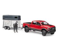 bruder 02501 - RAM 2500 Power Wagon avec van et cheval, véhicule tout-terrain, jeep, véhicule, transport d'animaux