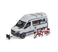 bruder 02672 - Mercedes Benz Sprinter Camper avec chauffeur, set de camping, vaisselle, camping-car, campeur