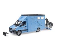 bruder 02674 - Mercedes Benz Sprinter Transport d'animaux avec 1 cheval - 1:16 Véhicules, Ferme, Agriculture, Ferme équestre, Accessoires d'équitation, Écurie, Remorque pour chevaux, bworld,