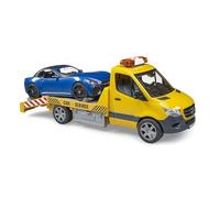 Bruder Modèle réduit de voiture Mercedes Benz Sprinter – Transport automobile et roadster