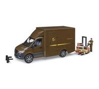 bruder MB Sprinter UPS avec chauffeur et silo à accessoires , Modèle réduit de voiture