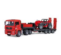 bruder 02774 - MAN TGA Tieflader mit Manitou Teleskoplader MLT 633, Véhicules, Surbaissés, Transporteurs, Camions, Chargeuses sur pneus, Jouets à partir de 3 ans