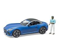 bruder 03481 - Roadster avec chauffeur, Voiture de course, Cabriolet, figurine jouet