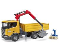 Scania Super 560r Baustellen-Lkw Mit Kran Und 2 Paletten