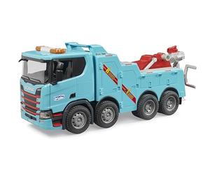 bruder 03553 - Scania Super 560R, camion de dépannage et de remorquage | Camion avec module lumière et son, dépanneuse, fourgon, véhicules, jouets à partir de 4 ans, échelle 1:16