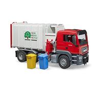 Bruder Modèle réduit MAN TGS Camion poubelle chargement latéral 03761 Orange