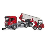 Bruder Camion MAN TGS avec benne amovible et chargeur Schäffer