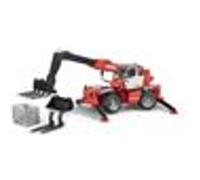 Bruder Manitou Telescopic Mrt 2150 With Accessories Argenté