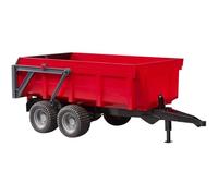 bruder - 2211 - Véhicule Miniature - Remorque Rouge | Remorque basculante, remorque de transport, benne basculante, accessoires pour tracteur, pour l'agriculture, la ferme