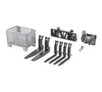 Bruder 2318 Treuil et fourche de chargeur avant G