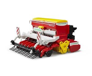 bruder - 2347 - Véhicule Miniature - Semoir Pöttinger Vitasem | Accessoires pour tracteurs, pour la ferme, l'agriculture, jouets, échelle 1:16