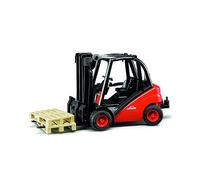 Bruder - 2511 - Véhicules sans piles - Chariot Elevateur Linde | Avec attelage, chariot élévateur, véhicule logistique, ferme, échelle 1:16