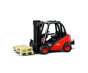 Bruder - 2511 - Véhicules sans piles - Chariot Elevateur Linde | Avec attelage, chariot élévateur, véhicule logistique, ferme, échelle 1:16