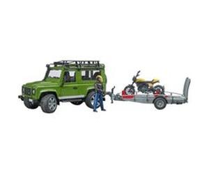 Bruder 4x4 Land Rover Defender & remorque moto Ducati G