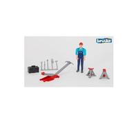 Bruder Set de figurine 62100 – Ouvrier avec accessoires G