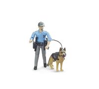 bruder 62150 bruder bworld 62150 Polizist mit Hund Spielfiguren-Set
