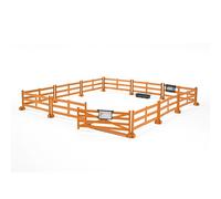 bruder 62604 - Accessoire de clôture de pâturage avec râtelier et Plaque Nominative - 1:16 - Cour équestre