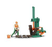 Bruder Kit forestier 62650 Bworld - Figurine et fendeur de bois