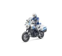 bruder 62731 - Bworld Scrambler Ducati Moto Police & Policier - 1:16 Agent, Véhicule d'intervention, Poste de commandement, Poste de police, Jouet