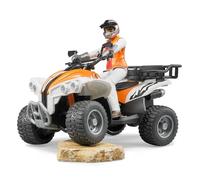 bruder 63000 - Quad avec chauffeur, Figurine jouet, Véhicule, 4x4