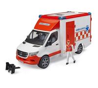 BRUDER Ambulance Mercedes Benz Sprinter Avec Lumières Et Sons et Passager Inclus